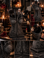 NOCTHRA Dark Corset – Gotik Korse Tasarımlı Makyaj Fırçalığı