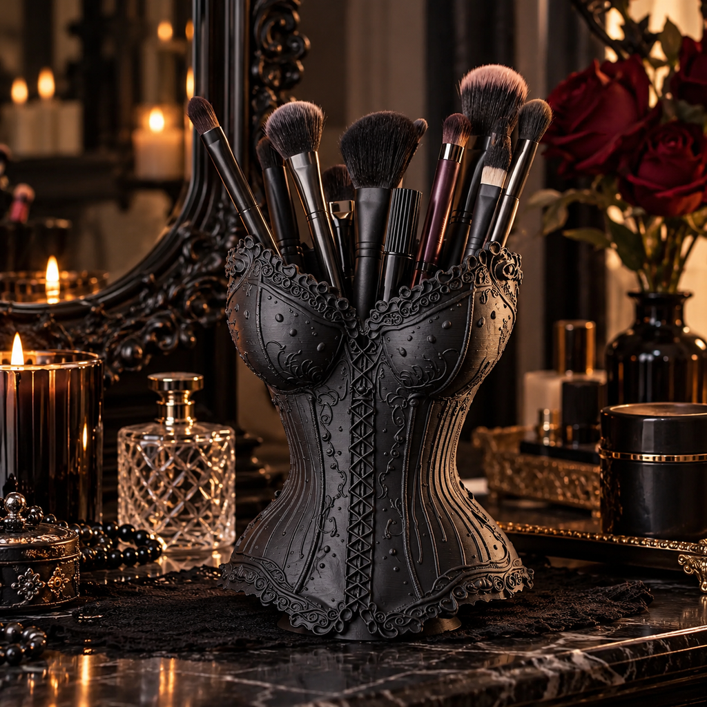 NOCTHRA Vespera – Gotik Korse Makyaj Fırçalığı